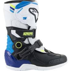 Sì Stivali da moto Alpinestars Tech 3S Kids Motocross Boots, black-white-blue Child