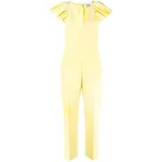 Dame - Gul Jumpsuits & Overalls MSGM Female Ruffled Sleeve Jumpsuit - Yellow