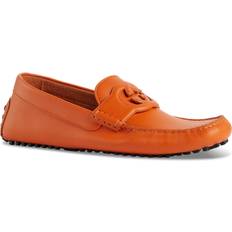 Orange Loafers Gucci Leather Loafers - Dark Orange