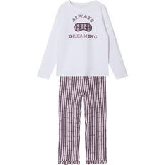 Multifarvet Pyjamasser Børnetøj Name It Print Nightwear Set - Arctic Dusk