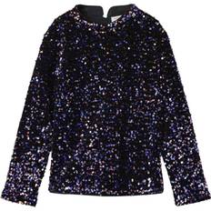 Name It Bluse - Black/Purple Opulence