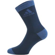 Adidas Blåa Underkläder adidas Little Kids Ankle 3Pp Unisex Strumpor - Blue/Medium Grey Heather/Crew Navy