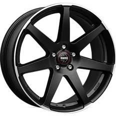 Momo 19" Autofelgen Momo Seven Black Matt Polished 8.5 x 19 in