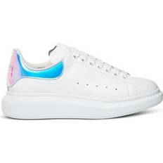 Alexander McQueen Trainers Alexander McQueen Oversize Leather Sneaker S With Contrasting Heel - White