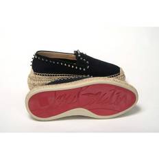 Christian Louboutin Espadrilles Christian Louboutin Obscur Black Platform Espadrille Shoes - Black