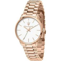 Adult - Rose Gold Wrist Watches UnbeatableSale, Royale Rose Gold Tone White Womens Blue