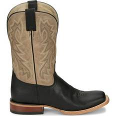 Tony Lama Luciano Wide Square Toe Cowboy Mid Calf Boots - Medium