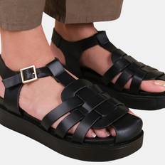 Sandalen met hak Where's That From Louisiana PU Multi Strap Sandalen - Zwart