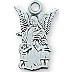 0.57 x 0.35 x 0.5 in. Sterling Silver Guardian Angel Pendant