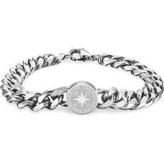 Bering Jewelry Bering SOTODEALS, Arctic Symphony Collection Polished Silver Stainless Steel Men Sailing Bracelet. 180 mm. 636-10-180