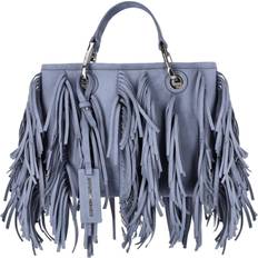 Velourlederimitat Handtaschen Emporio Armani MyEA kleiner Shopper mit Fransen im Veloursleder-Look