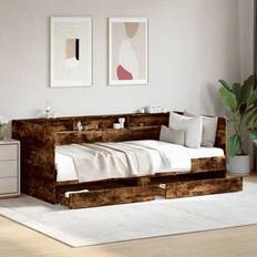 Brun Senge vidaXL Tagesbett Mit Schubladen 75x190 cm Braun