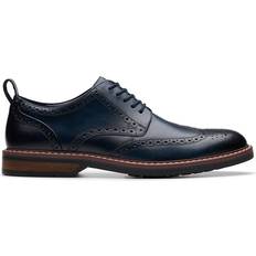 Clarks Herre Loafers Clarks Aldwin Limit Lædersko Fast Blonder Casual - Blå
