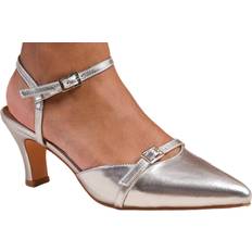 Argent Sandales à talons Where's That From Memphis Metallic Multi-Buckle Detail Sandals - Silver