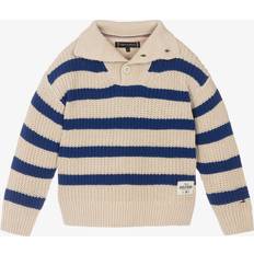 Knitted Sweaters Children's Clothing Tommy Hilfiger Stripe Mock Neck Jumper - Beige