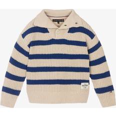 Tommy Hilfiger Knitted Sweaters Children's Clothing Tommy Hilfiger Striped Collared Sweater - Beige