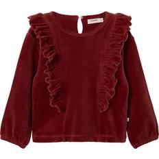 Red Blouses & Tunics Organic Cotton Long Sleeved Top