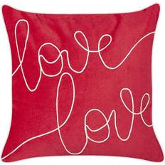 Poliestere Copricuscini Beliani Throw Siderasis 45 x 45 cm Embroidery Cushion Cover Red (45x45cm)