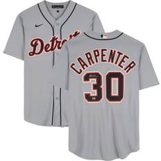Detroit Tigers Game Jerseys Fanatics Authentic Kerry Carpenter Detroit Tigers Autographed Gray Nike Replica Jersey