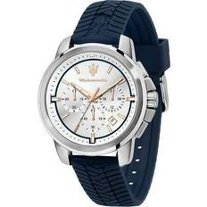 Adult - Buckle Wrist Watches UnbeatableSale, Successo Chronograph Silicone Silver Blue Adult