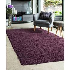 Purple Carpets & Rugs Homemaker Snug Jazz Shaggy Plum Rug 080 x 150 cm Purple