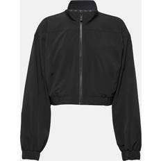 Alo Outerwear Alo Clubhouse Cropped Jacket - Black