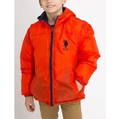 Outerwear U.S. Polo Assn. Boys Reversible Puffer Jacket - Pumpkin Patch