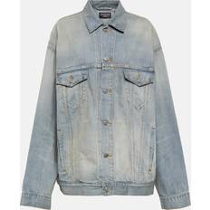 Balenciaga Ytterkläder Balenciaga Tropical Oversized Denim Jacket - Blue