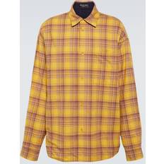 Balenciaga Shirts Balenciaga Reversible Checked Cotton Shirt - Yellow