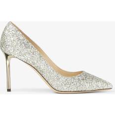 Jimmy Choo Silver Heels & Pumps Jimmy Choo Romy 85 Glitter Pumps - Silver