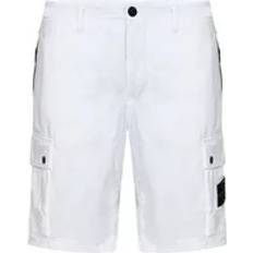 Stone Island Uomo Shorts Stone Island Bomullsshorts for Menn - White