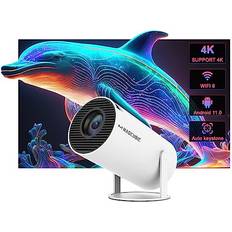 White Auto Keystone Correction Mini Projector