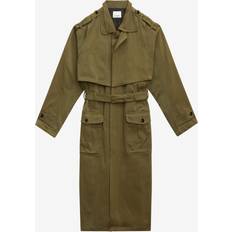 Bronze - Men Outerwear Isabel Marant Tadao Trench Coat - Khaki