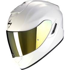 Motorcycle Equipment Scorpion Exo-1400 Evo Air Solid Helmet, white, for Men