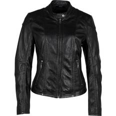 Imitación de Cuero Chaquetas Keili Lederjacke - Schwarz