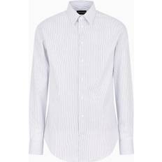 Emporio Armani XXL Shirts Emporio Armani No-Iron Striped Cotton Shirt