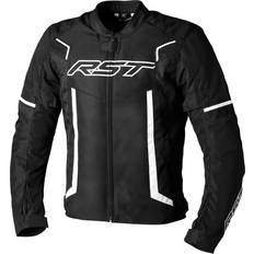 Motorcycle Jackets Rst Pilot Evo Motorcycle Textile Jacket, black-white, for Men Man