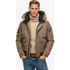 Superdry City Tweed Padded Bomber Jacket - Beige