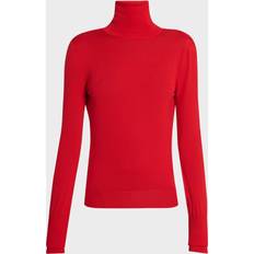 Clothing Givenchy Draped Open-Back Wool Sweater - Vermillon