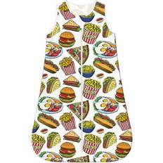 Yiaed 241 FLOWERS, Hot Dog With One Sausage Print Baby Sleep Sack Sleeveless Baby Sleeping Bag Toddler 2-Way Zipper Wearable Blanket for Infant Toddler Newborn