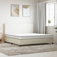 Boxspring Matrassen vidaXL Schuimmatras Middelzacht 200x200 cm Wit