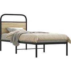 80 cm - Metal Sengerammer vidaXL 80x200 cm Uden Madras Konstrueret Træ Sengeramme