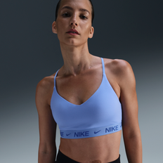 Bleu Soutiens-gorge Nike Training Indy Sports Bra - Blue