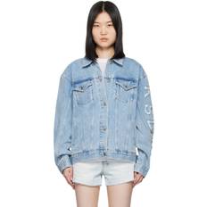 Ksubi Denim Jackets Ksubi Oversized Torn Up Denim Jacket - Medium Wash