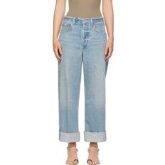 Citizens of Humanity Ayla Baggy Cuffed Crop Jeans - Blue