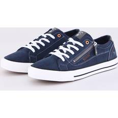 Mustang Lace Up Trainers - Navy Blue