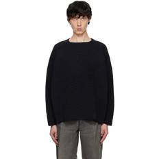 Fear of God Sweaters Fear of God Ottoman Straight Neck Sweater - Melange Black