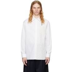 Transparent Shirts Simone Rocha Lace Paneled Easy Shirt - White/Ivory/Clear