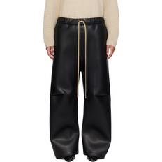 Fear of God Women Pants Fear of God Neoprene Knee Pleat Wide Leg Trousers - Black