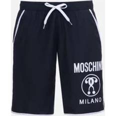 Moschino Milano Logo Long Swim Shorts - Black